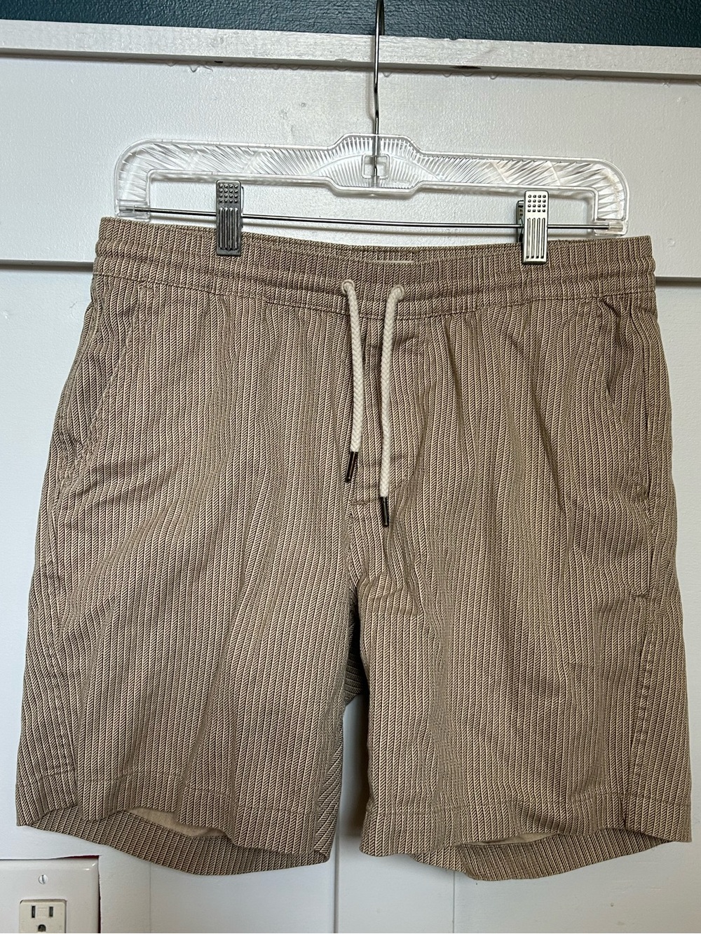 Taylor Stitch organic cotton stripped casual shorts